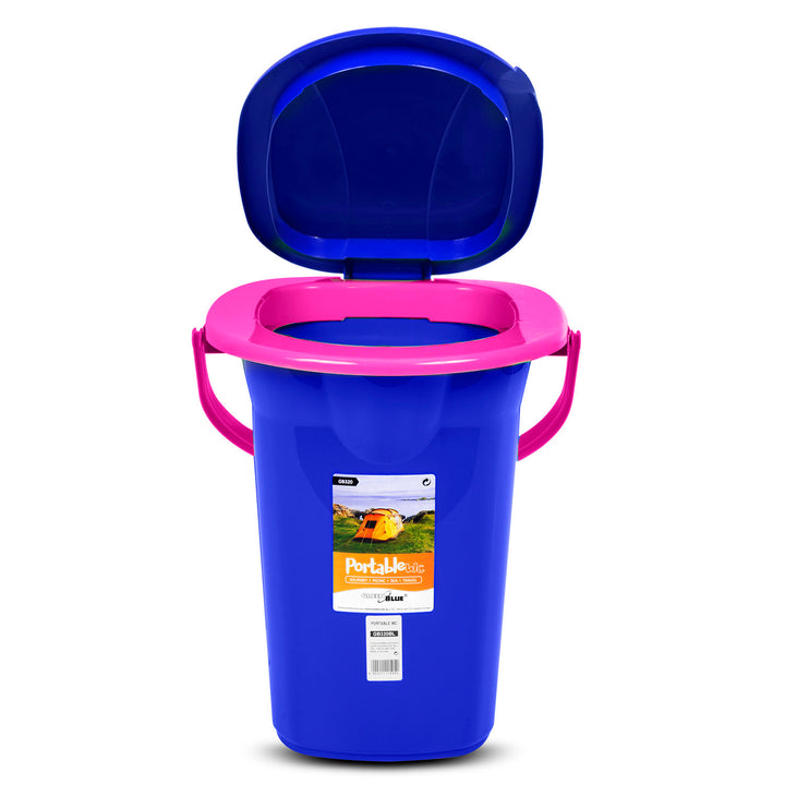 WC da viaggio GreenBlue GB320BR, blu navy e rosa 19L