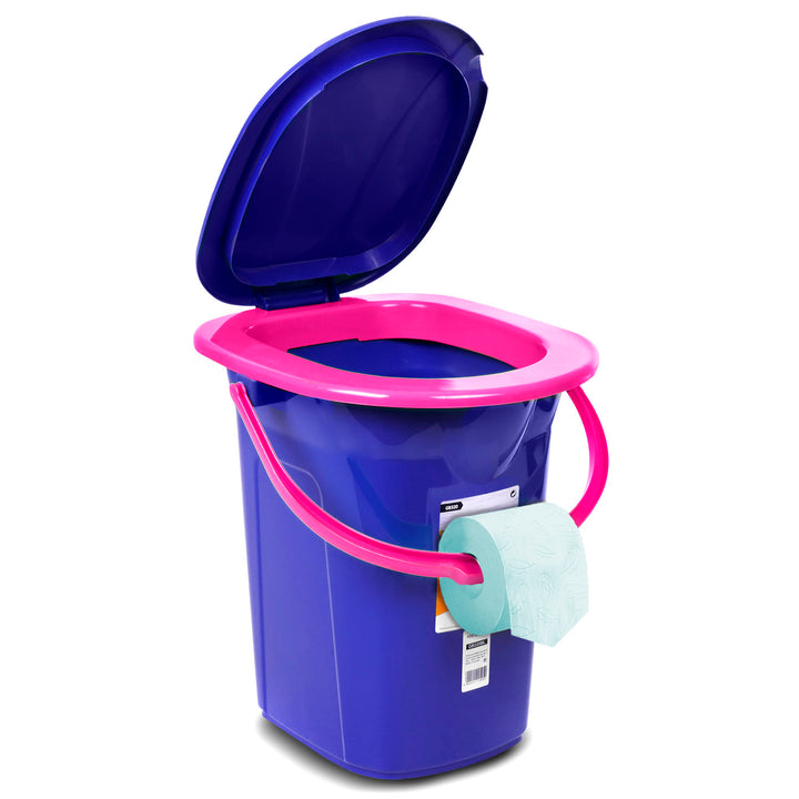 WC da viaggio GreenBlue GB320BR, blu navy e rosa 19L