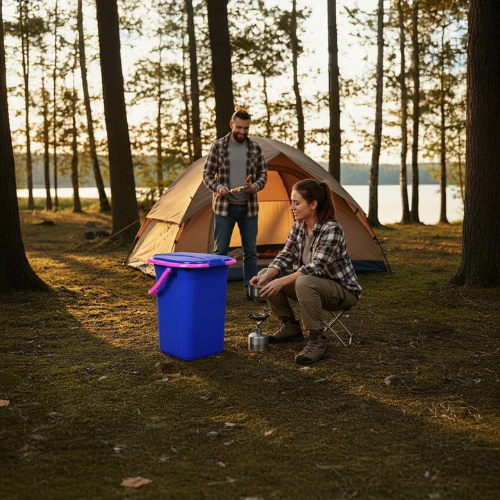 WC da viaggio GreenBlue GB320BR, blu navy e rosa 19L