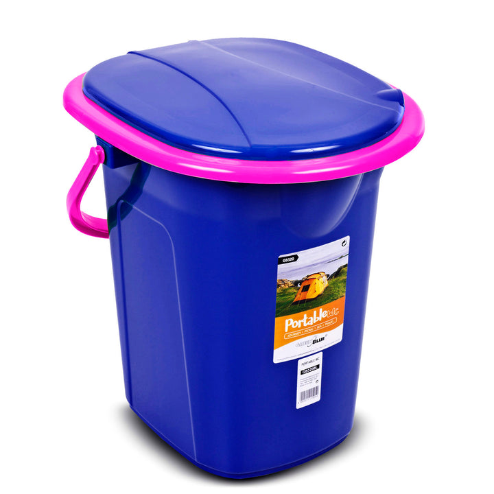 WC da viaggio GreenBlue GB320BR, blu navy e rosa 19L