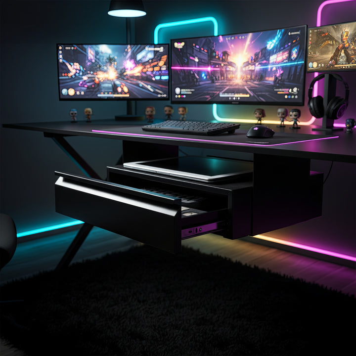 Cassetto ergonomico nero sottopiano Maclean MC-875 max 5 kg