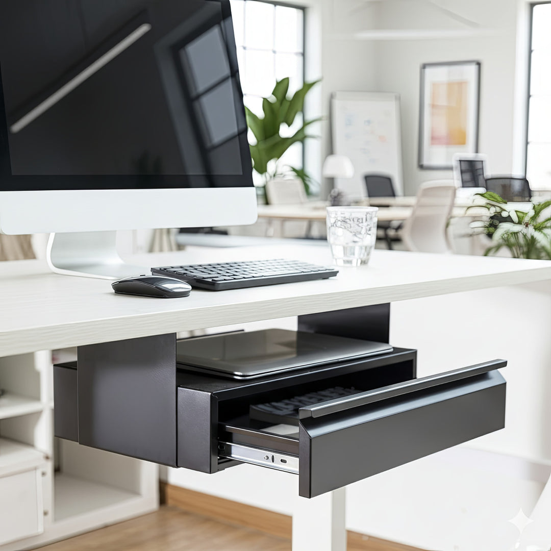 Cassetto ergonomico nero sottopiano Maclean MC-875 max 5 kg