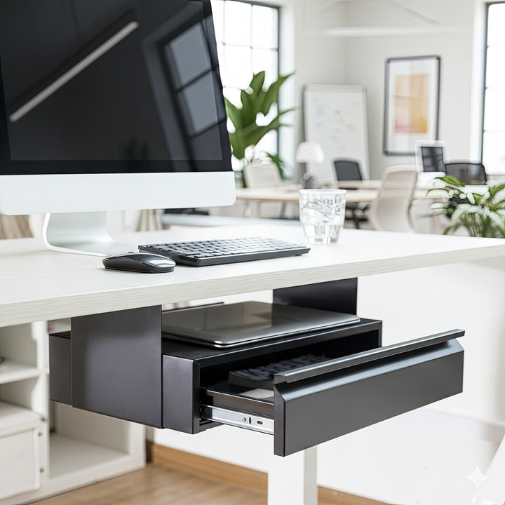 Cassetto ergonomico nero sottopiano Maclean MC-875 max 5 kg