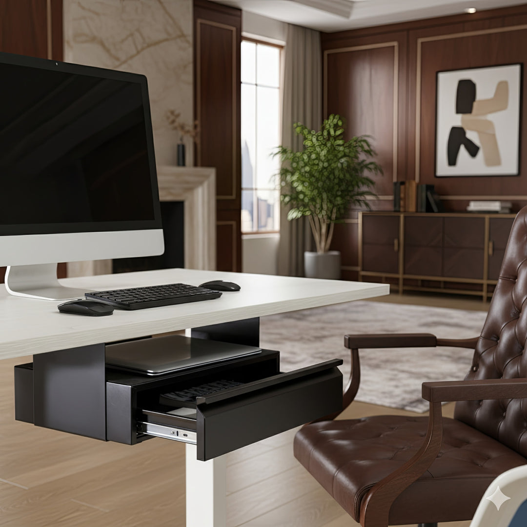 Cassetto ergonomico nero sottopiano Maclean MC-875 max 5 kg