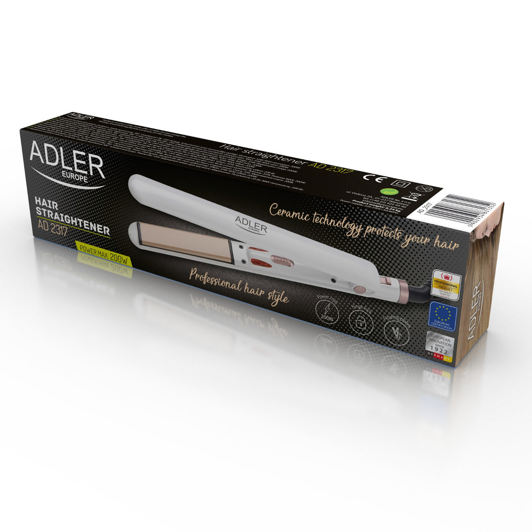 Piastra per capelli con piastre in ceramica Adler AD 2317