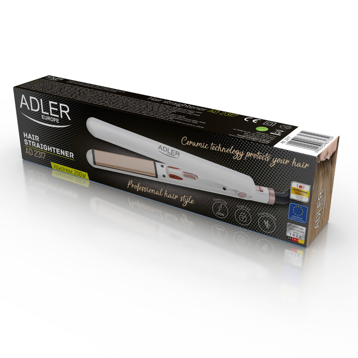 Piastra per capelli con piastre in ceramica Adler AD 2317