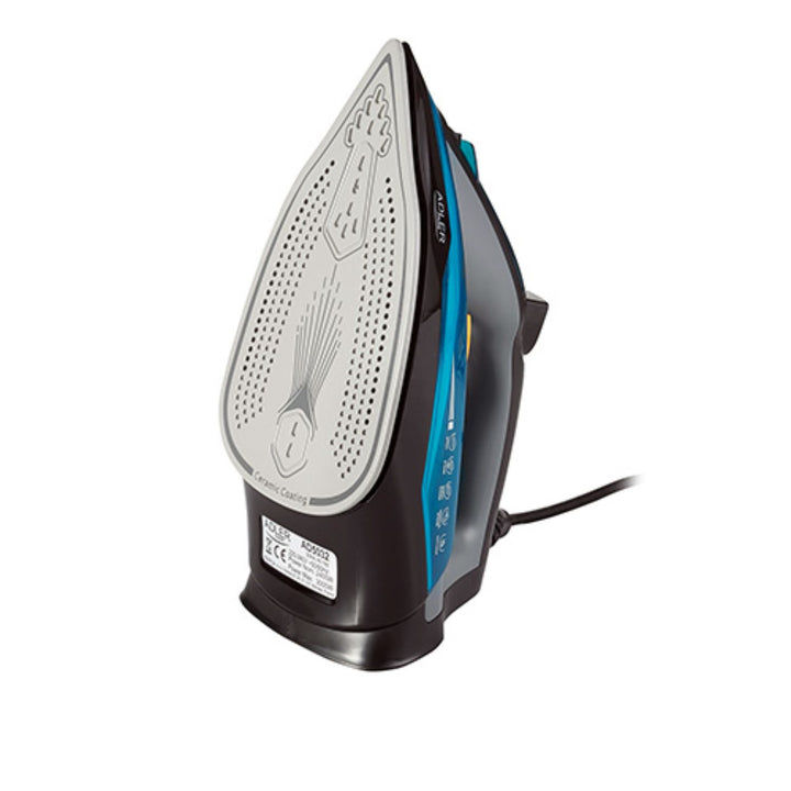 Ferro da stiro multifunzione con piedino in ceramica 3000W Adler AD 5032