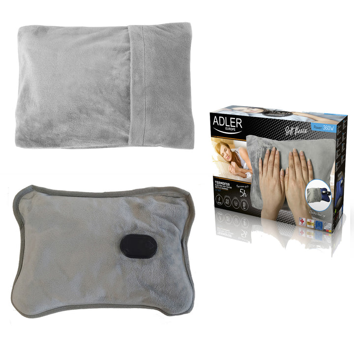 Adler AD 7427 Borsa dell&#39;acqua calda elettrica con rivestimento in morbido pile
