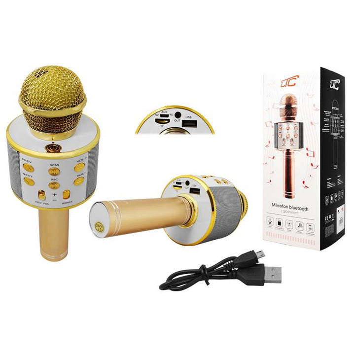LTC MIC100  Microfono Bluetooth con altoparlante oro