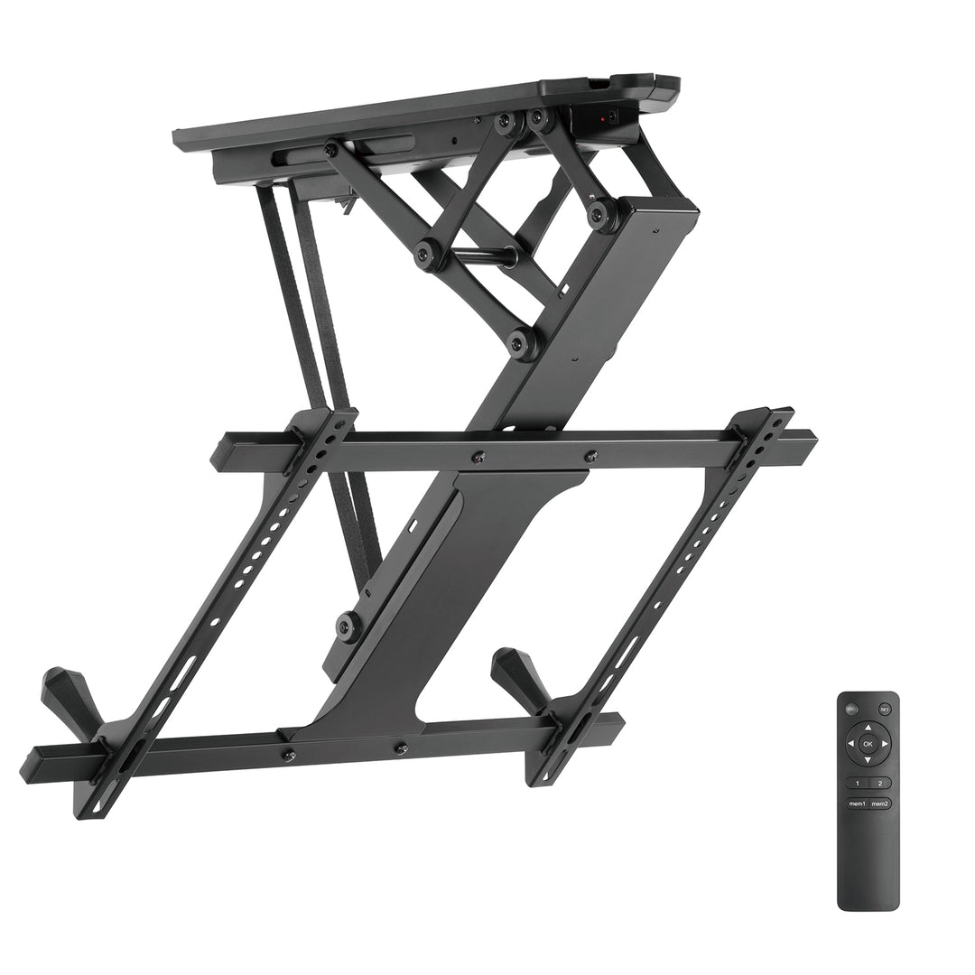 Supporto per TV da soffitto elettrico,e per pareti inclinate Maclean MC-880 32 "-70" carico massimo 35 kg telecomando max VESA 600x411
