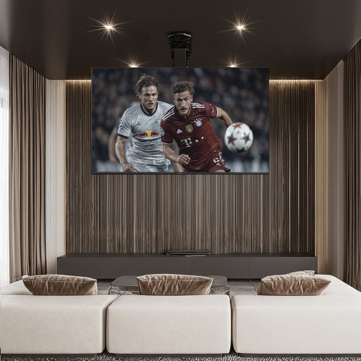 Supporto per TV da soffitto elettrico,e per pareti inclinate Maclean MC-880 32 "-70" carico massimo 35 kg telecomando max VESA 600x411