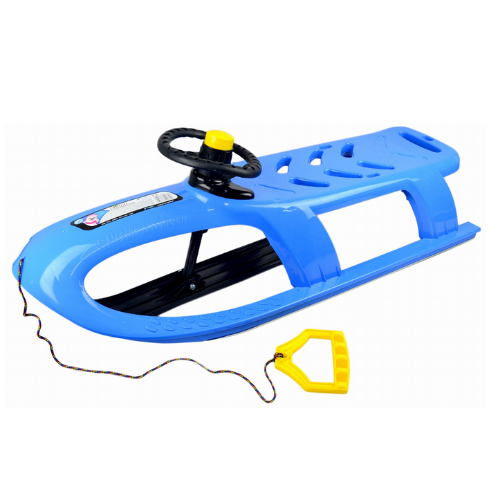 Slitta in plastica con volante Prosperplast Bullet Control blu