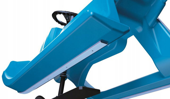Slitta in plastica con volante Prosperplast Bullet Control blu