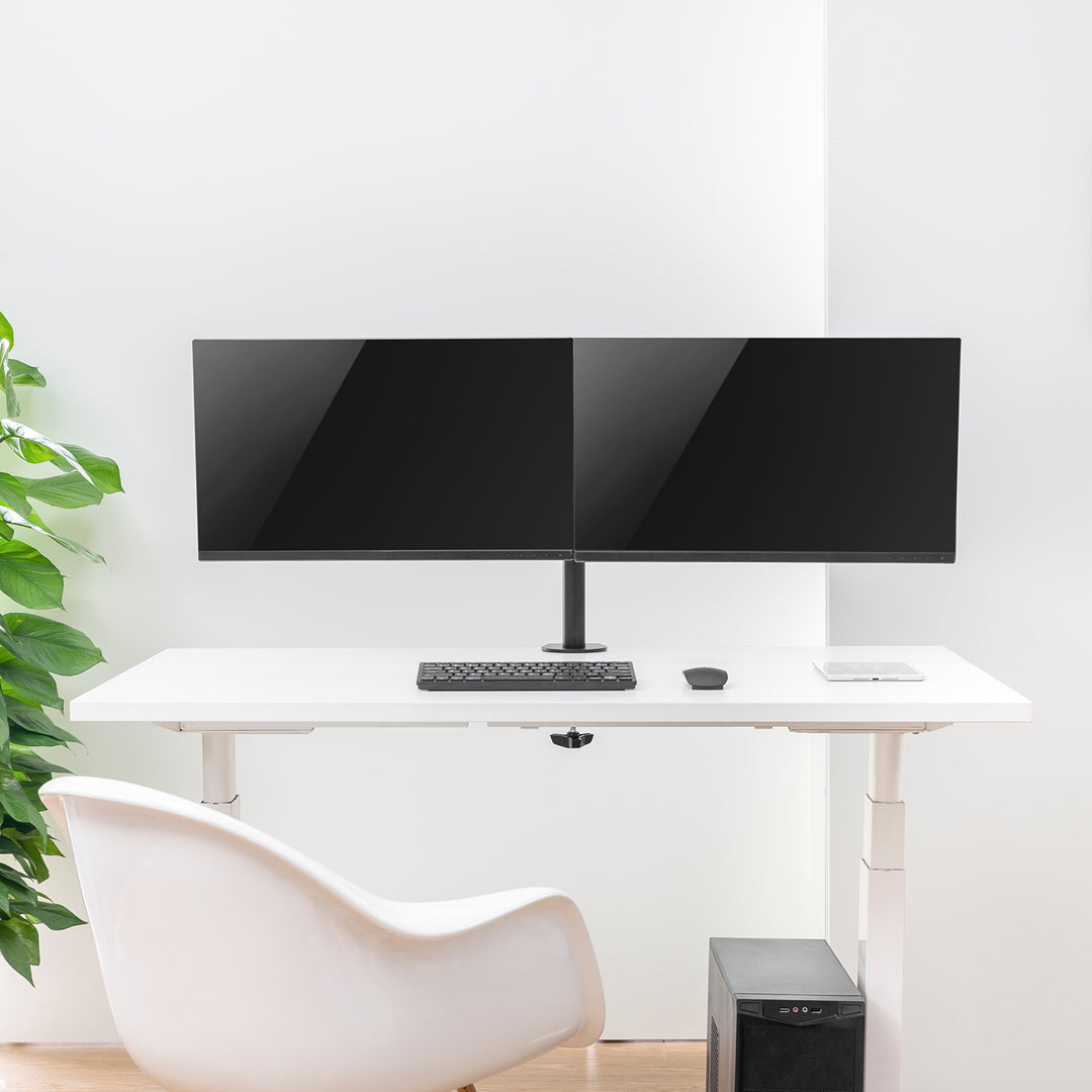 STAFFA DA SCRIVANIA PER 2 MONITOR LED LCD MACLEAN 17-32 '' MC-884