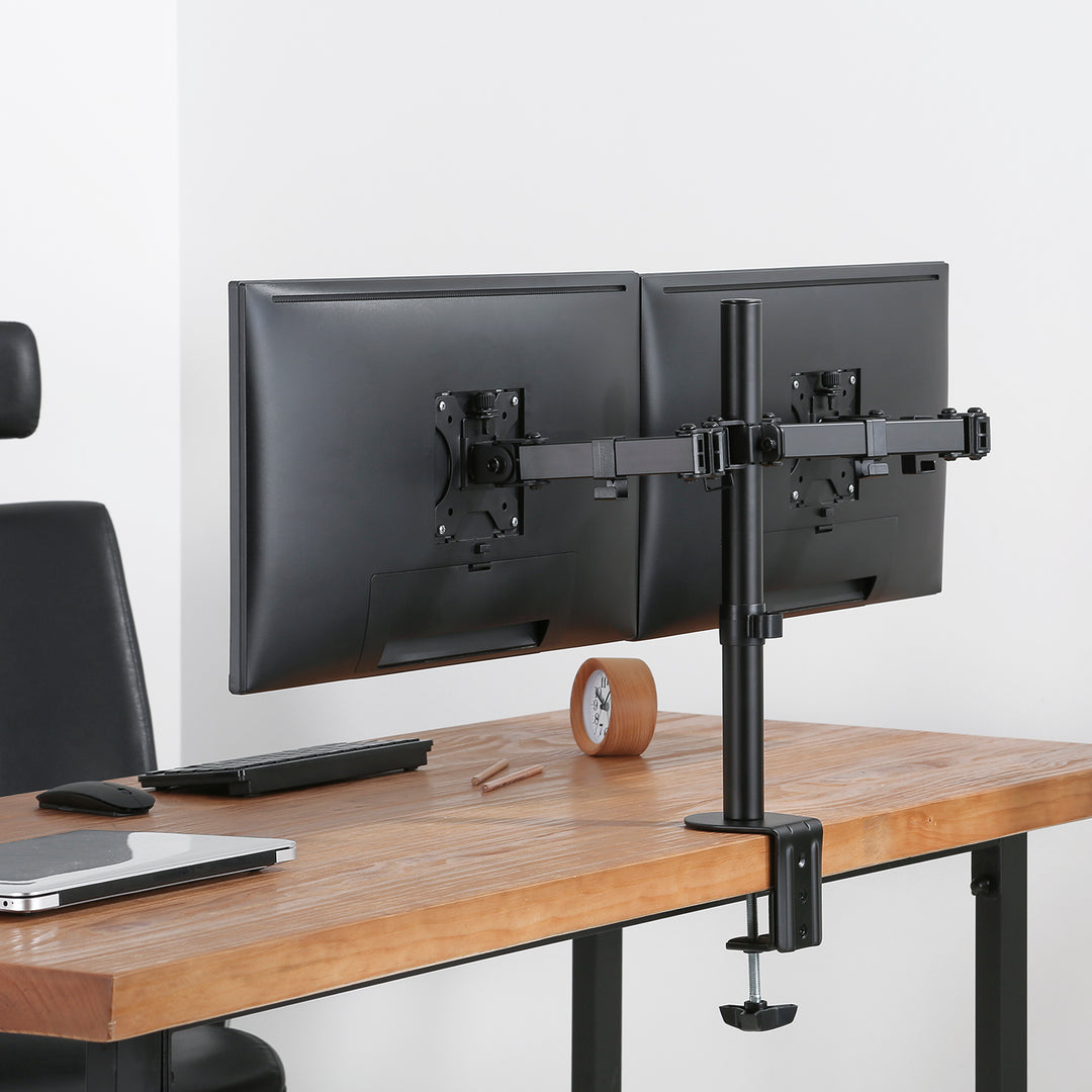 STAFFA DA SCRIVANIA PER 2 MONITOR LED LCD MACLEAN 17-32 '' MC-884