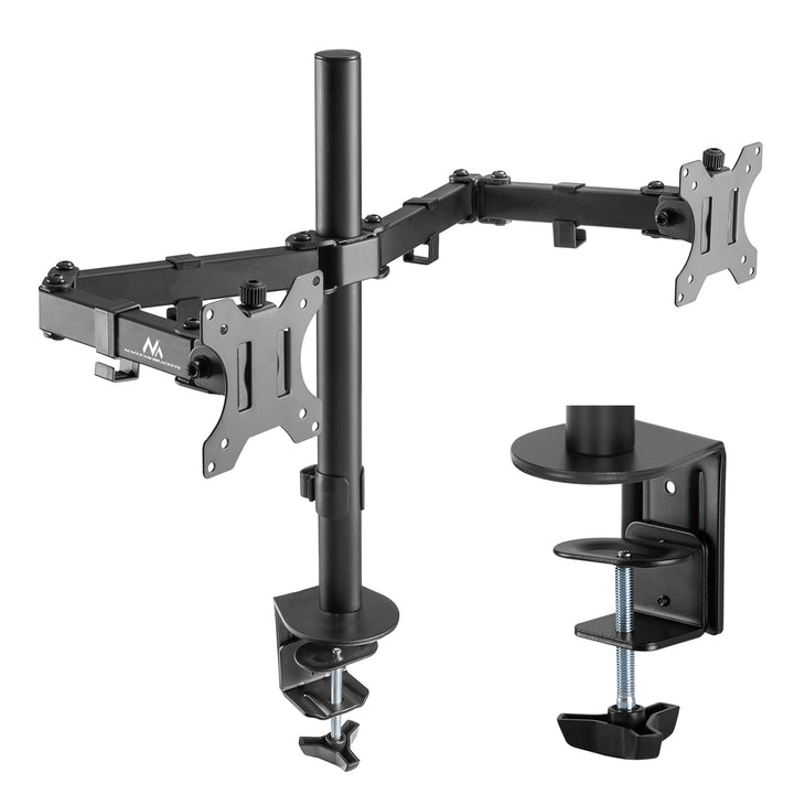 STAFFA DA SCRIVANIA PER 2 MONITOR LED LCD MACLEAN 17-32 '' MC-884
