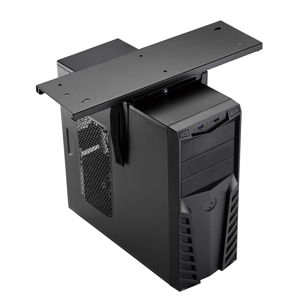 Maclean MC-885 B supporto per computer nero regolabile max. 10kg.