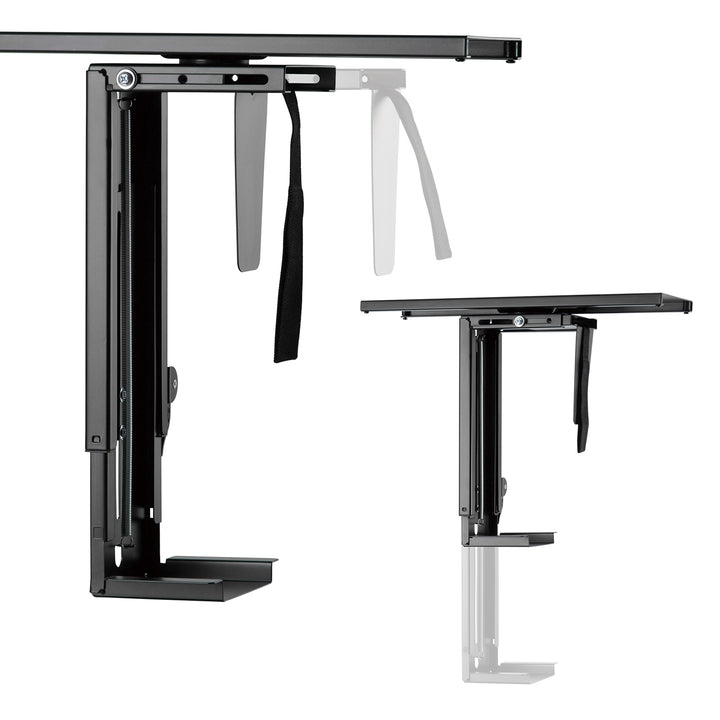 Maclean MC-885 B supporto per computer nero regolabile max. 10kg.