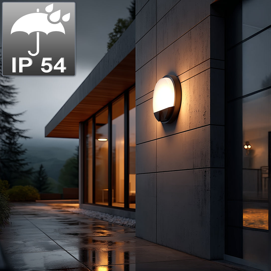 Lampada a LED con sensore di movimento a infrarossi MCE291 GR 1100lm 15W IP54 Maclean Grigio energia