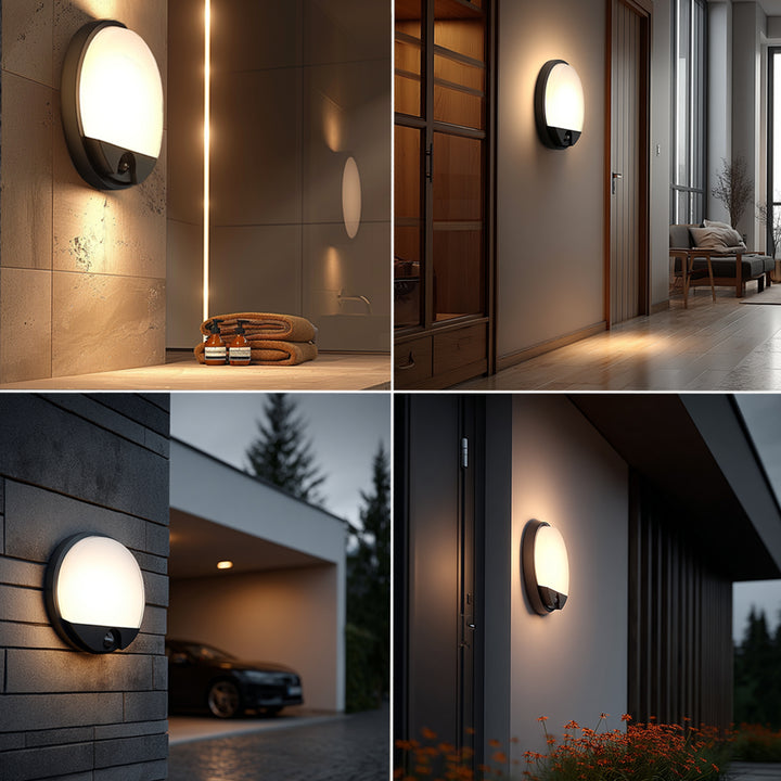 Lampada a LED con sensore di movimento a infrarossi MCE291 GR 1100lm 15W IP54 Maclean Grigio energia