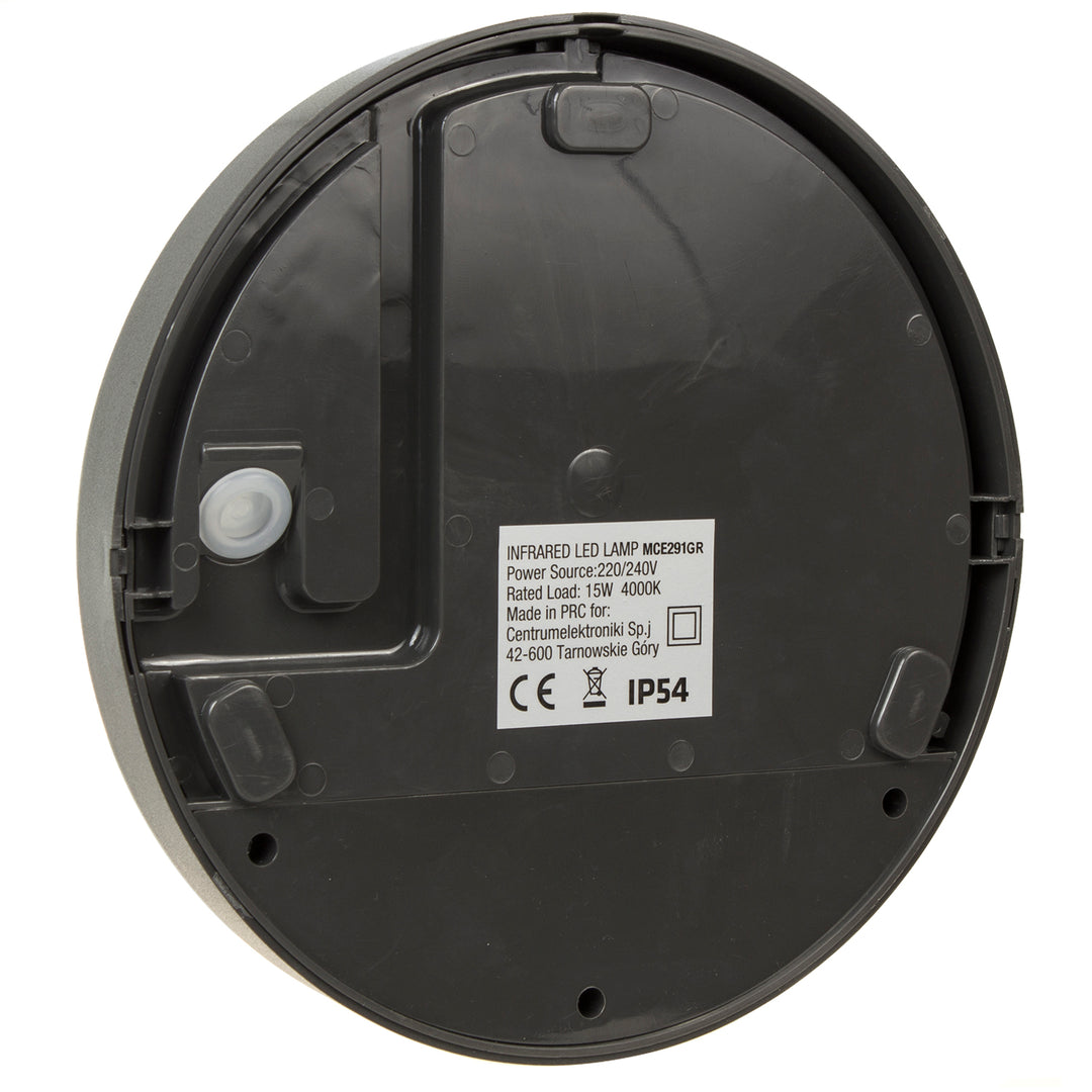 Lampada a LED con sensore di movimento a infrarossi MCE291 GR 1100lm 15W IP54 Maclean Grigio energia