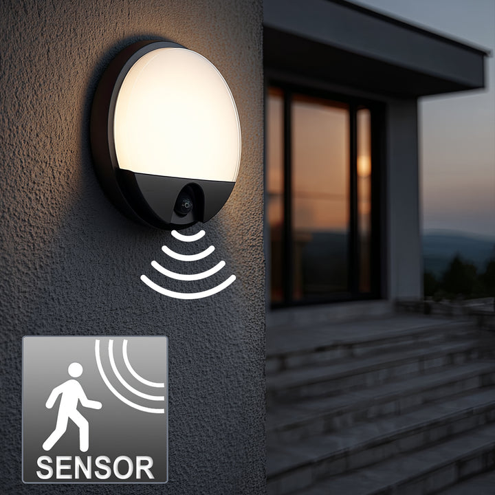 Lampada a LED con sensore di movimento a infrarossi MCE291 GR 1100lm 15W IP54 Maclean Grigio energia