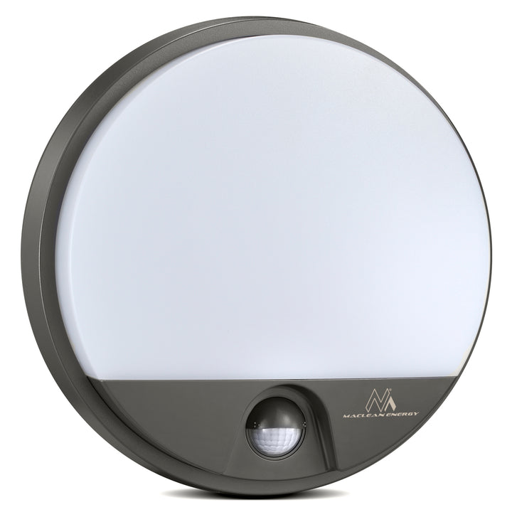 Lampada a LED con sensore di movimento a infrarossi MCE291 GR 1100lm 15W IP54 Maclean Grigio energia