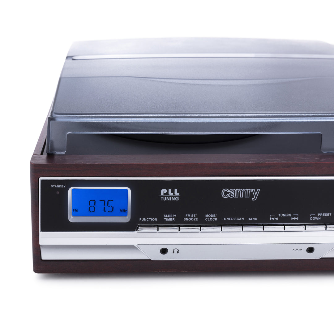 Giradischi Camry CR 1168 con radio e Bluetooth / MP3 / USB / SD / Registrazione