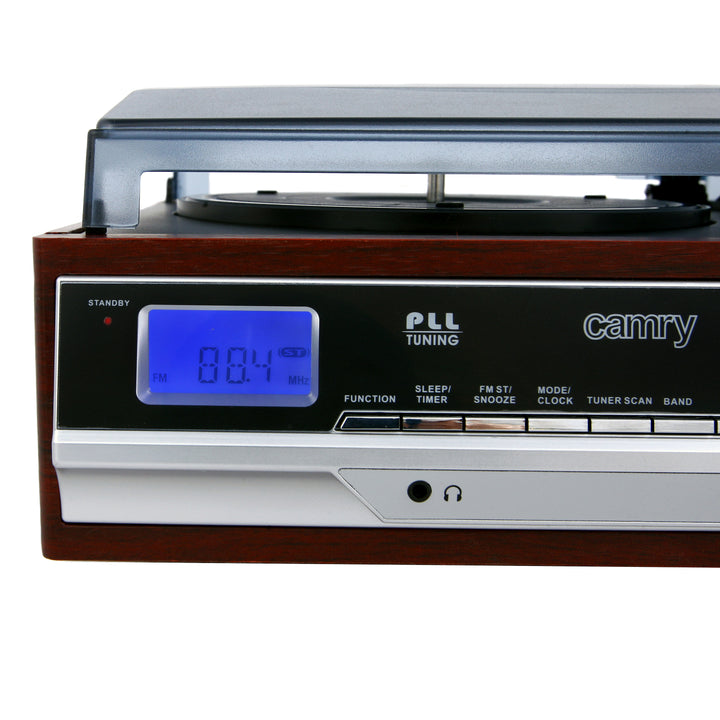 Giradischi Camry CR 1168 con radio e Bluetooth / MP3 / USB / SD / Registrazione