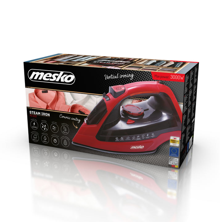 Ferro multifunzione a vapore Mesko MS 5031 con potenza 3000W