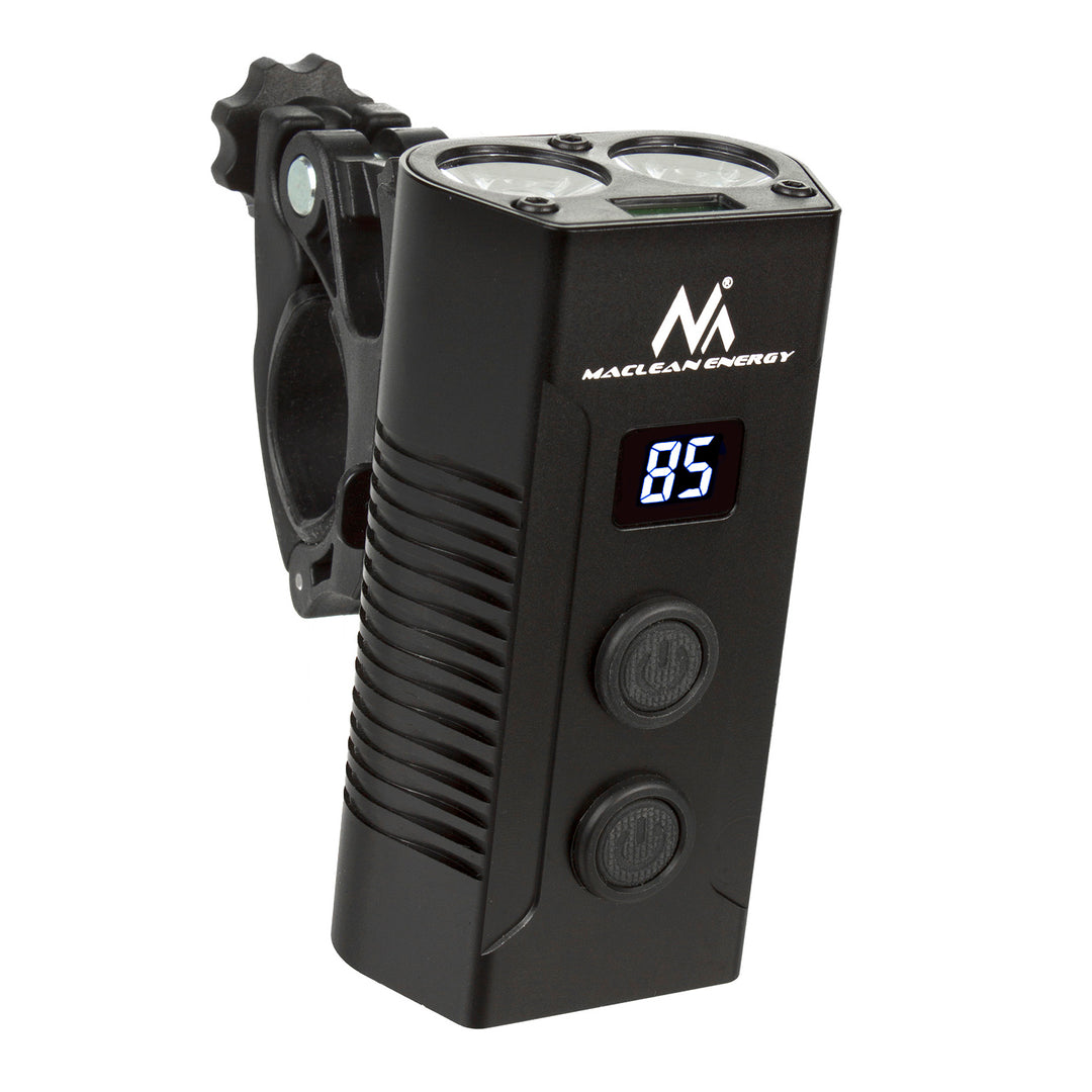 Torcia per bicicletta XML + COB LED 750 lumen LED Maclean Energy + set powerbank MCE308 forte