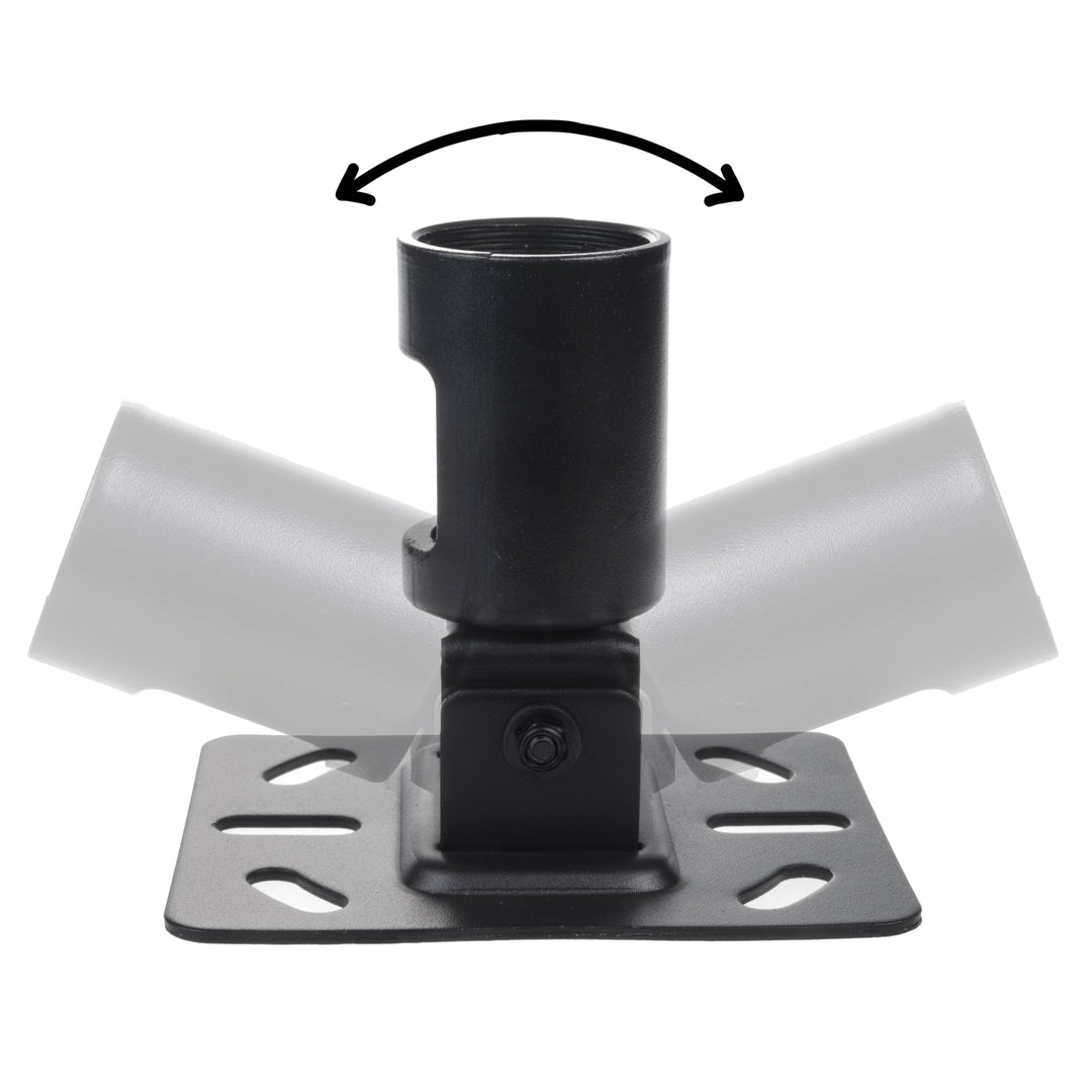 Maclean MC-886 Piastra di montaggio a soffitto regolabile Montaggio a soffitto per TV Piastra di montaggio per TV fino a 50 kg adatta anche a soffitti inclinati
