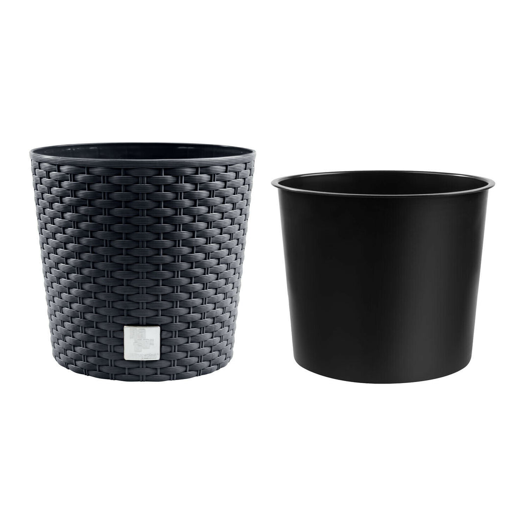 Vaso da fiori con contributo Rato Round DRTUS400L-S433 - antracite