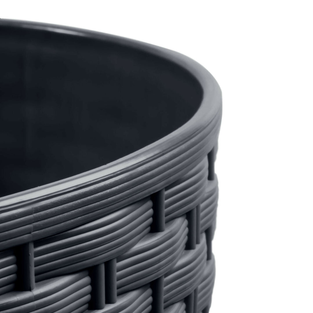 Vaso da fiori con contributo Rato Round DRTUS400L-S433 - antracite