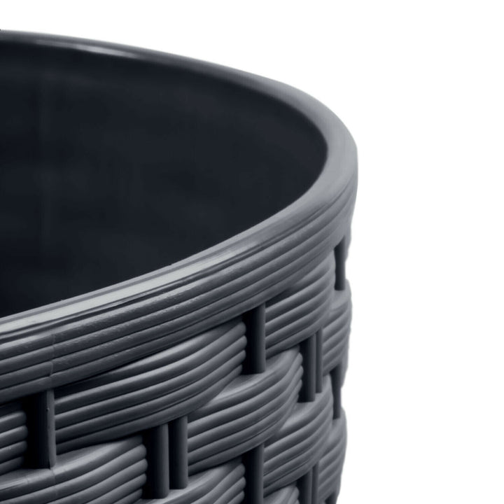 Vaso da fiori con contributo Rato Round DRTUS400L-S433 - antracite