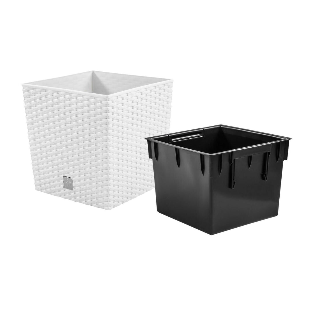 Vaso da fiori con contributo Rato Low DRTS325L-S449 - in bianco
