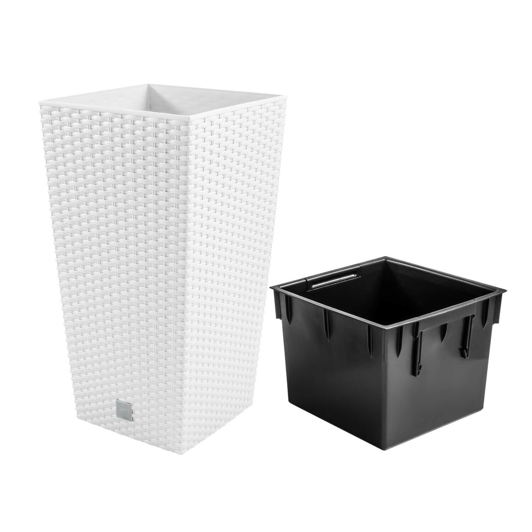 Vaso di fiori con un contributo Rato Square DRTS265-S449 - bianco