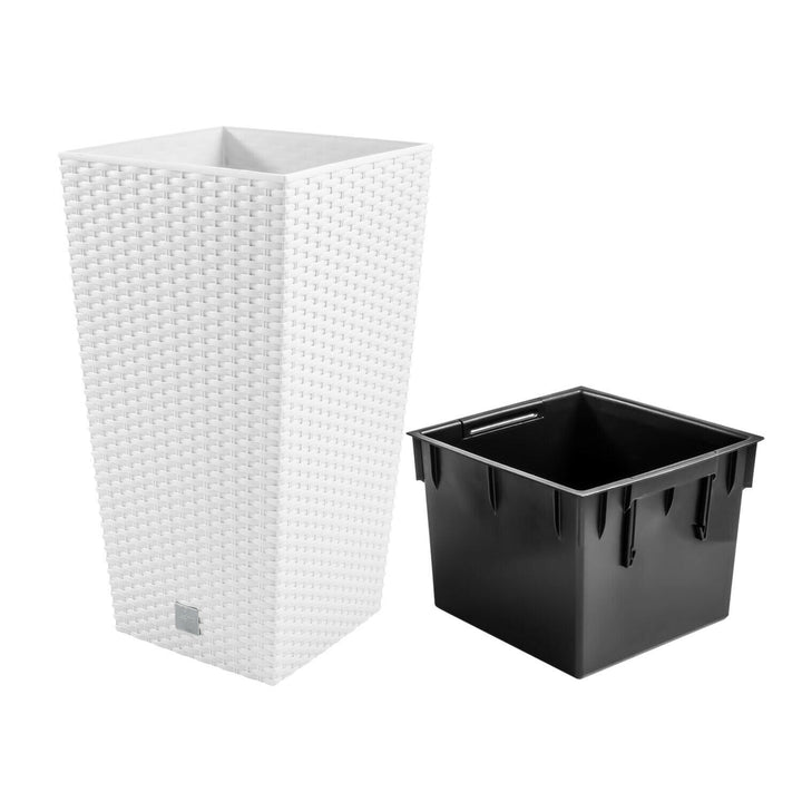 Vaso di fiori con un contributo Rato Square DRTS265-S449 - bianco