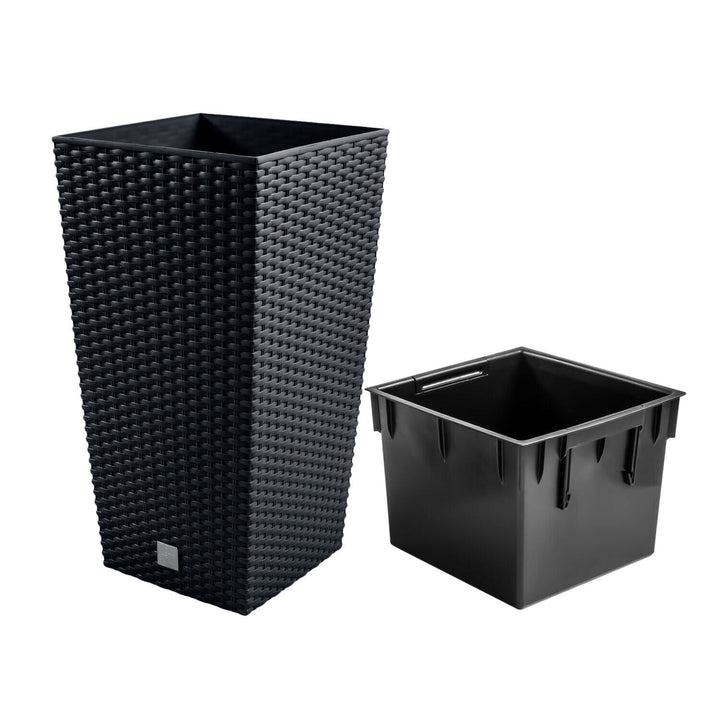 Vaso da fiori con inserto Rato Square colore antracite DRTS400-S433