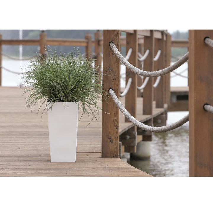 Vaso da fiori con inserto Urbi Square DURS200-S449 - bianco
