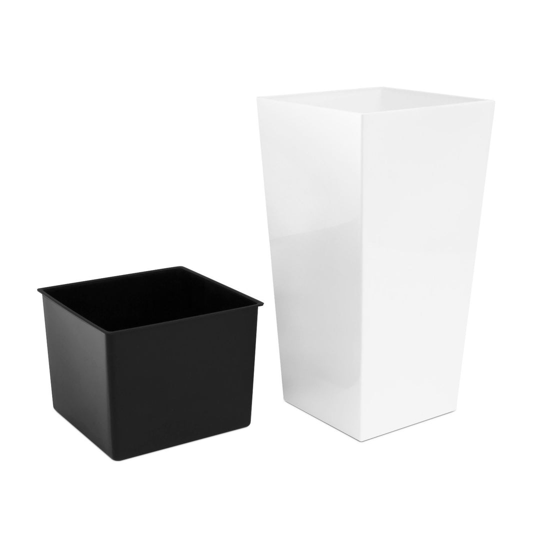 Fioriera con inserto Urbi Square DURS400-S449 - colore bianco