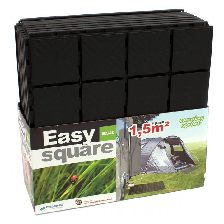 Griglia per marciapiede per 1,5 metri quadrati Easy Square IES40 nera