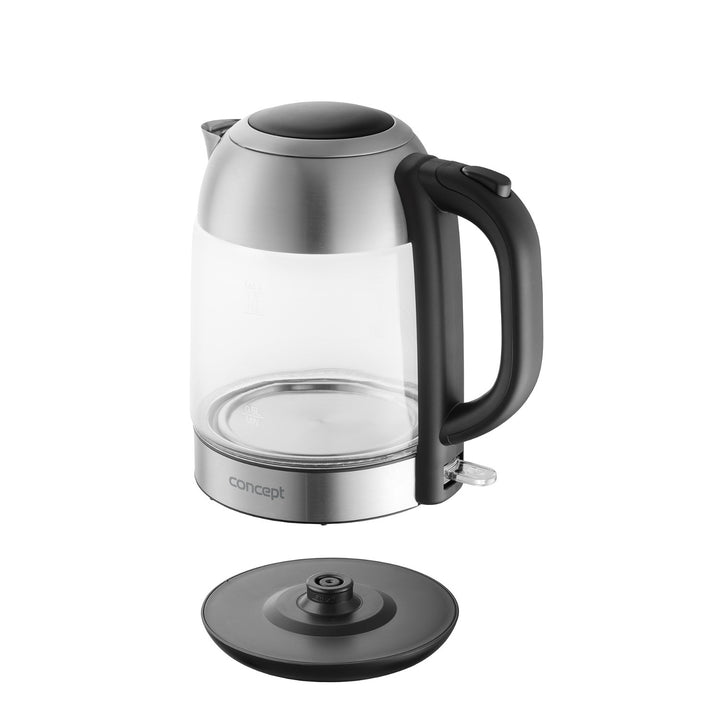 Bollitore elettrico in vetro 1,7L Concept RK4080 in acciaio inossidabile