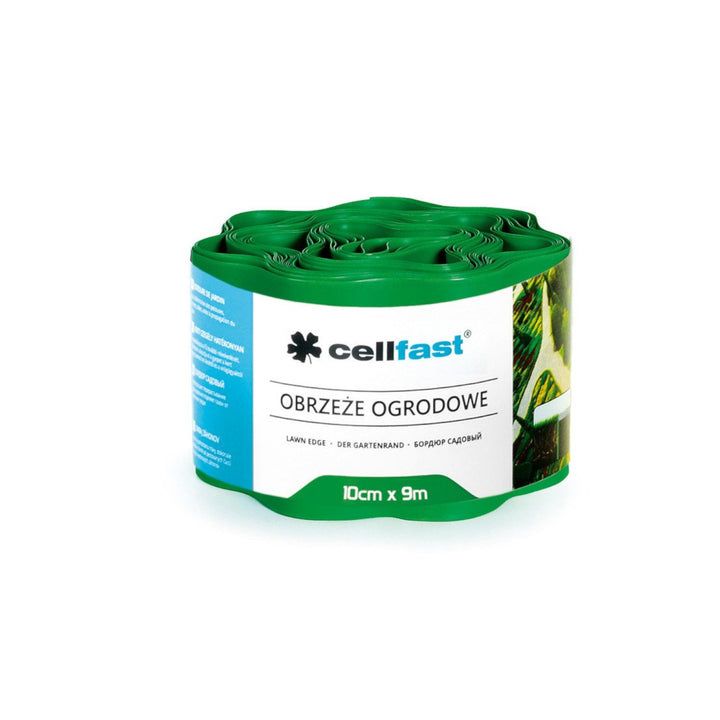 Bordo giardino ondulato 10 cm x 9 m Cellfast verde