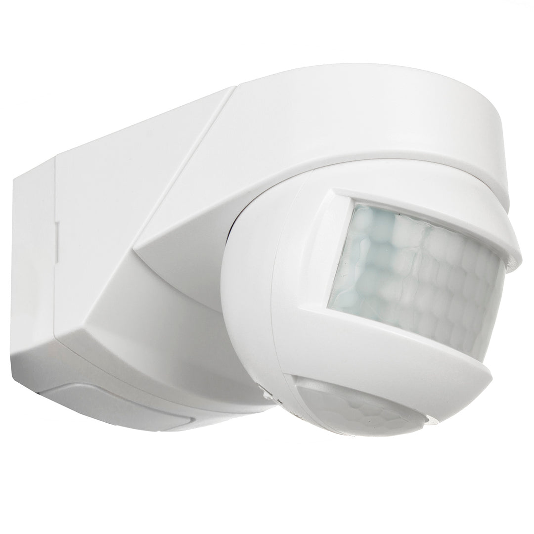 Sensore di movimento crepuscolare a parete 180 ° + 360 ° 2000W Maclean Energy MCE295 bianco