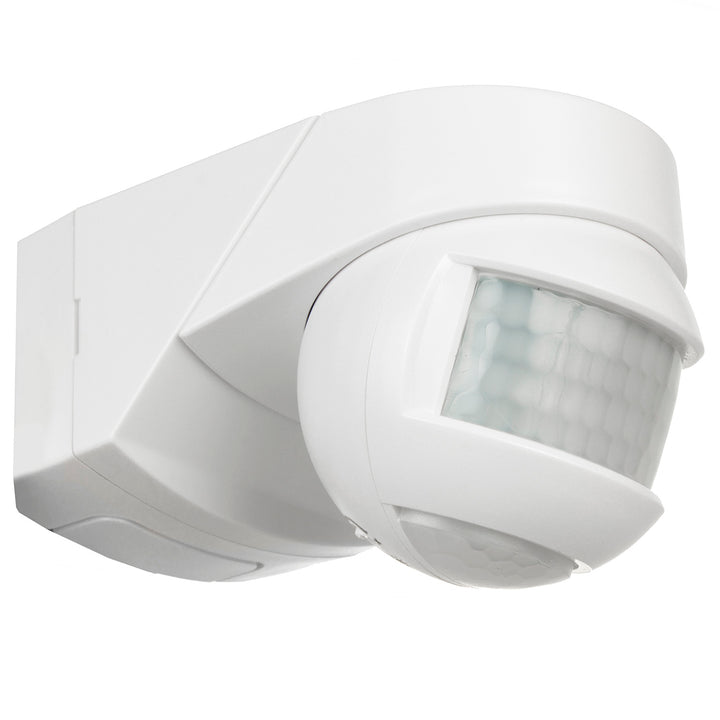 Sensore di movimento crepuscolare a parete 180 ° + 360 ° 2000W Maclean Energy MCE295 bianco