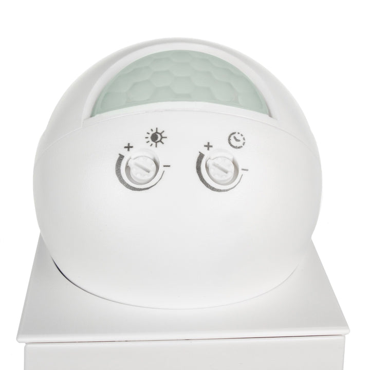 Sensore di movimento crepuscolare a parete 180 ° + 360 ° 2000W Maclean Energy MCE295 bianco
