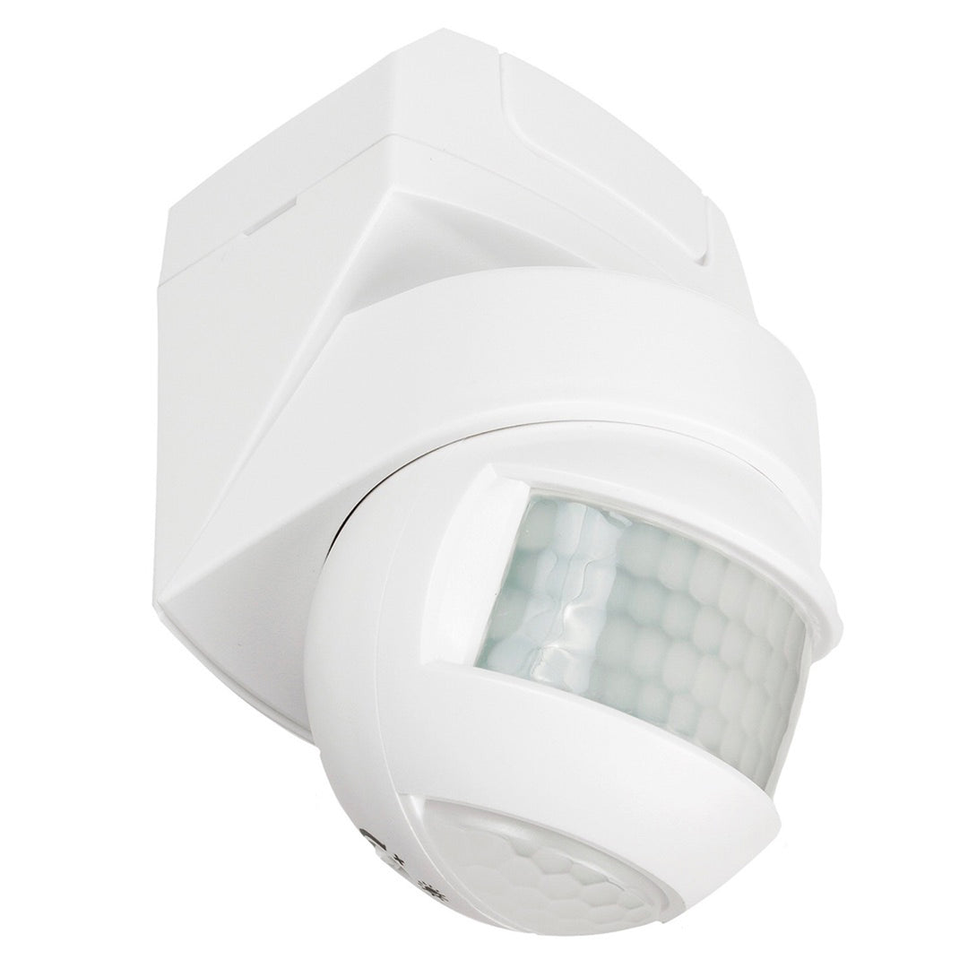 Sensore di movimento crepuscolare a parete 180 ° + 360 ° 2000W Maclean Energy MCE295 bianco