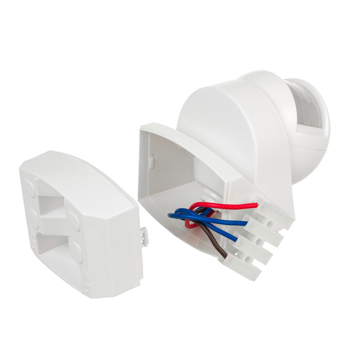 Sensore di movimento crepuscolare a parete 180 ° + 360 ° 2000W Maclean Energy MCE295 bianco