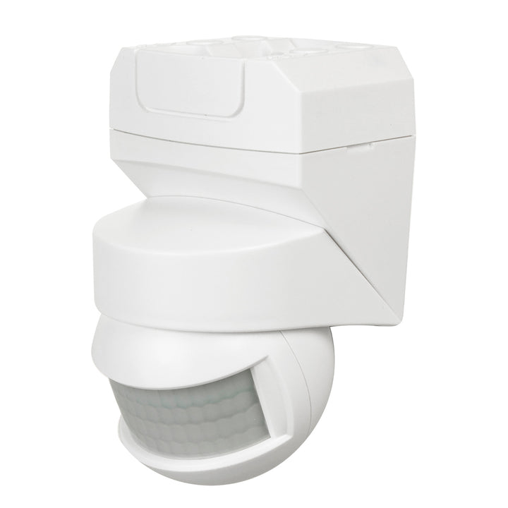 Sensore di movimento crepuscolare a parete 180 ° + 360 ° 2000W Maclean Energy MCE295 bianco